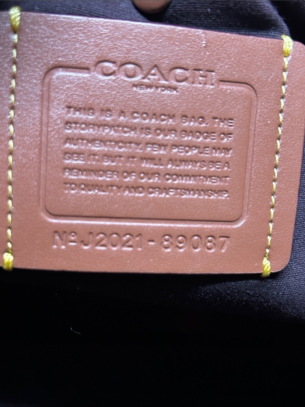 Coach Lora Color-block Tan/Rust Leather Signature Logo Carryall Tote Bag Purse 👜 - Picture 8 of 16